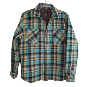 Volcom Workwear Plaid Flannel Shirt Jacket